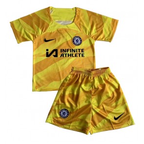 Chelsea Målmand Replika Babytøj Tredje sæt Børn 2023-24 Kortærmet (+ Korte bukser)